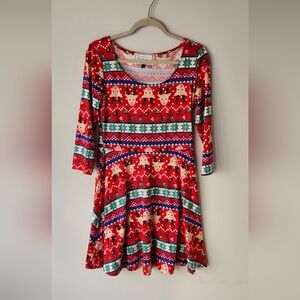 Fun Christmas swing dress